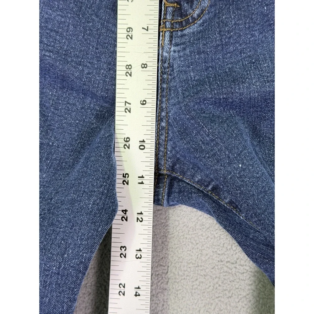 Eddie Bauer Jeans Mens 34x32 Blue Dark Wash Mid Rise Slim Fit‎ Straight Stretch